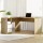 Artiss L-Shape Computer Desk with Drawer Cabinet, Oak Finish, 136cm - Space-Saving Design, Durable 15mm Particle Board