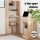 Artiss 2-in-1 Oak Computer Desk with 5-Tier Bookshelf & Drawer, 120cm - Stylish, Space-Saving Workstation