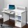 Artiss White 100CM Computer Desk with Storage - E2 Particle Board, Melamine Finish, Shelves, Drawer & Keyboard Tray