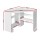 Artiss Corner Computer Desk White MDF 85x85cm L-Shaped Home Office Workstation with Shelves and CPU Stand
