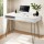 Artiss Computer Desk 100cm White with Drawer Cabinet, MDF Desktop, Metal Hairpin Legs, Home Office Workstation