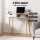 Artiss Computer Desk 90cm Oak and White – Scandinavian Style, Drawer, Open Shelf, Rubber Wood Legs, Sturdy Build