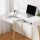 Artiss 90CM White Computer Desk - Scandinavian Style, Rubber Wood Legs, Drawer & Shelf, 15mm Particle Board