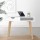Artiss 90CM White Computer Desk - Scandinavian Style, Rubber Wood Legs, Drawer & Shelf, 15mm Particle Board