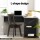 Artiss Ronald Computer Desk L-Shape Black 136cm, 2-Tier Shelf, Cable Management, 15mm Particle Board, Space Saving