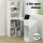 Artiss Computer Desk with Bookshelf, 15mm Particle Board, 120cm, White, Stylish Workspace, Easy Assembly