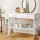 Artiss Console Table 2 Drawers 100cm White Chole, E1 MDF, Retro Metal Handles, Storage Shelf, NC Lacquer Finish