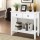 Artiss 80CM White Console Table with 2 Drawers - E1 MDF, NC Lacquer Finish, Retro Handles, Spacious Storage Shelf