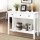 Artiss 100CM White Console Table - 3 Drawers, E1 MDF, NC Lacquer Finish, Vintage Handles, Stylish Entryway Decor