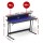 Artiss 120cm Gaming Desk with RGB LED Lights Built In Power USB Ports and Monitor Shelf Carbon Fibre Top