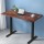 Artiss Motorised Standing Desk, Particle Board, 140cm, Rustic Brown, Adjustable Height, Quiet Operation, Home Office