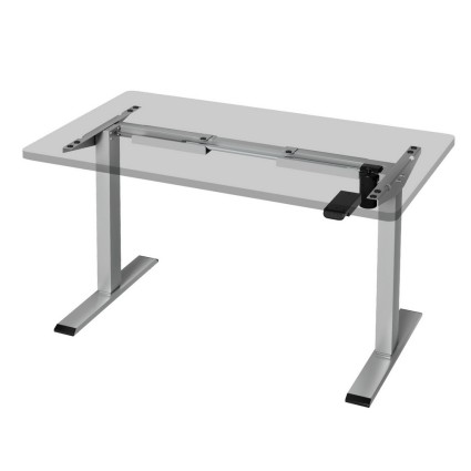 Artiss Electric Standing Desk Frame Only, Height Adjustable, Grey, 70kg Load, Motorised, 100–160cm Compatible