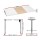 Artiss 120CM Electric Standing Desk, Dual-Motor Adjustable Frame, Metal, 70-120cm Height, White Desktop, Quiet Operation
