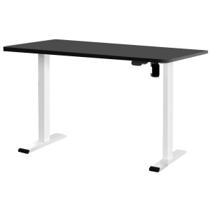 Artiss Motorised Standing Desk, Black Particleboard, 140cm, Adjustable Sit-Stand, Ergonomic Office Solution