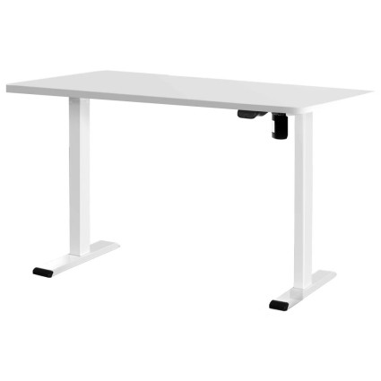Artiss Motorised Standing Desk, Particleboard, 140cm, White, Adjustable Height, Sit Stand, Home Office Solution
