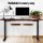 Artiss Motorised Standing Desk, Dual Motor, Rustic Brown, 120cm, Adjustable Height, Ergonomic, Quiet Operation