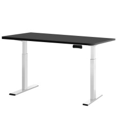 Artiss Motorised Standing Desk, Dual Motor Frame, Eco-Friendly Particleboard, 140CM, Black, Height Adjustable
