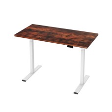 Artiss Motorised Standing Desk, Dual Motor, Rustic Brown, 120CM, Height Adjustable, Eco-Friendly, Quiet Operation