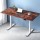 Artiss Motorised Standing Desk, Rustic Brown, 140CM, Dual Motor, Adjustable Height, Eco-Friendly, Quiet Operation