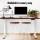 Artiss Motorised Standing Desk, Particle Board, 120CM, Walnut, Adjustable Height, Dual Motor, Ergonomic Office