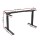 Artiss Standing Desk Frame, Motorised L-Shape, Black, Adjustable 62-128cm Height, Dual-Motor System, Easy Assembly