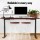 Artiss Motorised Electric Standing Desk, Metal Frame, Walnut Finish, 120cm, Dual Motors, Adjustable Height