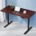 Artiss Motorised Electric Standing Desk, Metal Frame, Walnut Finish, 120cm, Dual Motors, Adjustable Height