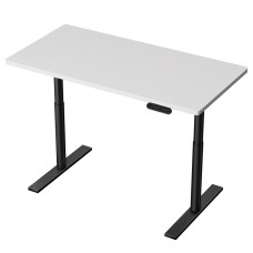 Artiss Motorised Electric Standing Desk, Metal Frame, White, 120cm, Dual Motor, Adjustable Height, Eco-Friendly