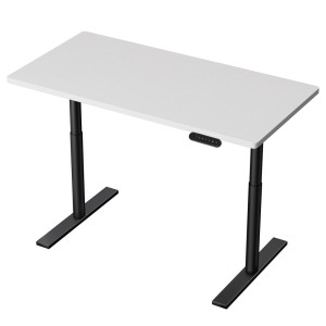Artiss Motorised Electric Standing Desk, Metal Frame, White, 120cm, Dual Motor, Adjustable Height, Eco-Friendly