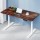 Artiss Motorised Electric Standing Desk, Dual Motors, 120CM, Rustic Brown, Adjustable Height, Eco-Friendly