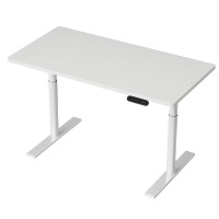 Artiss Motorised Standing Desk, Metal Frame, White, 120CM, Dual Motor, Height Adjustable, Eco-Friendly, Quiet Operation