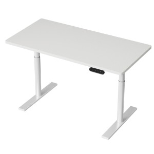 Artiss Motorised Standing Desk, Metal Frame, White, 120CM, Dual Motor, Height Adjustable, Eco-Friendly, Quiet Operation