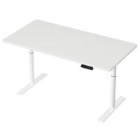 Artiss Motorised Electric Standing Desk, Metal Frame, 140CM, White, Dual Motors, Adjustable Height, Eco-Friendly