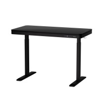Artiss Electric Dual Motor Standing Desk with Drawer, Height Adjustable, 120CM Black, USB Ports, Quiet Operation