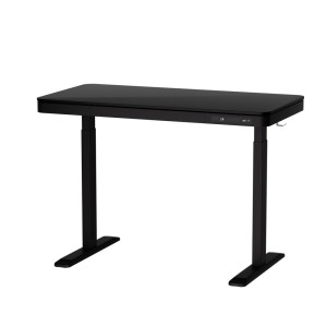 Artiss Electric Dual Motor Standing Desk with Drawer, Height Adjustable, 120CM Black, USB Ports, Quiet Operation