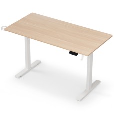 Artiss 140CM Motorised Standing Desk - Oak, Touch Control, Height Adjustable, Quiet Operation, Sit/Stand Reminder