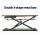 Artiss Rustic Brown Adjustable Standing Desk Riser - Ergonomic 2-Tier Sit-Stand Solution with Gas Spring Lift