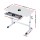 Artiss Manual Standing Desk 100CM White - Height Adjustable Workstation with Hand Crank, Drawer, MDF Board, 61-81.5cm