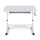 Artiss Manual Standing Desk 100CM White - Height Adjustable Workstation with Hand Crank, Drawer, MDF Board, 61-81.5cm