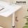 Artiss Manual Standing Desk 100CM White - Height Adjustable Workstation with Hand Crank, Drawer, MDF Board, 61-81.5cm