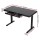 Artiss 120CM Motorised Standing Desk - Tempered Glass Top, Electric Height Adjustable, Black Frame, USB Charging