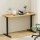 Artiss 140cm Electric Standing Desk, Oak Black - Adjustable Height, Dual-Motor, 4 Presets, 70kg Load, Easy Assembly
