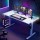 Artiss Electric Height Adjustable 140cm Gaming Desk with RGB LED, Memory Control, MDF Desktop, and Cable Management