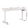 Artiss 140cm Electric Standing Desk - Adjustable Height 73-118cm, Motorised, White Melamine Desktop, Steel Frame
