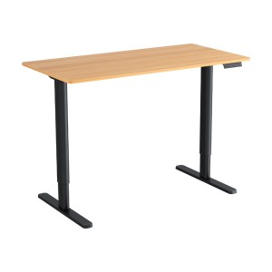 Artiss 120cm Electric Standing Desk, Height Adjustable 73–118cm, Motorised, Steel Frame, Home Office Computer Desk