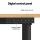 Artiss 120cm Electric Standing Desk, Height Adjustable 73–118cm, Motorised, Steel Frame, Home Office Computer Desk