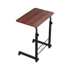 Artiss Adjustable 60CM Dark Wood Laptop Desk Table - Portable, Lightweight, 360° Rotating, H-Frame, MDF Board