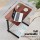 Artiss Adjustable 60CM Dark Wood Laptop Desk Table - Portable, Lightweight, 360° Rotating, H-Frame, MDF Board
