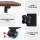 Artiss Adjustable 60CM Dark Wood Laptop Desk Table - Portable, Lightweight, 360° Rotating, H-Frame, MDF Board