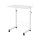 Artiss White Adjustable Laptop Desk Table - 60CM, Portable, U-Shape, 360° Rotating, MDF Top, Lockable Wheels
